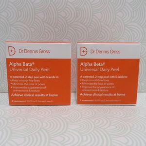DR DENNIS GROSS💥ALPHA BETA UNIVERSAL DAILY PEEL 3 TREATMENTS - LOT OF 2💥